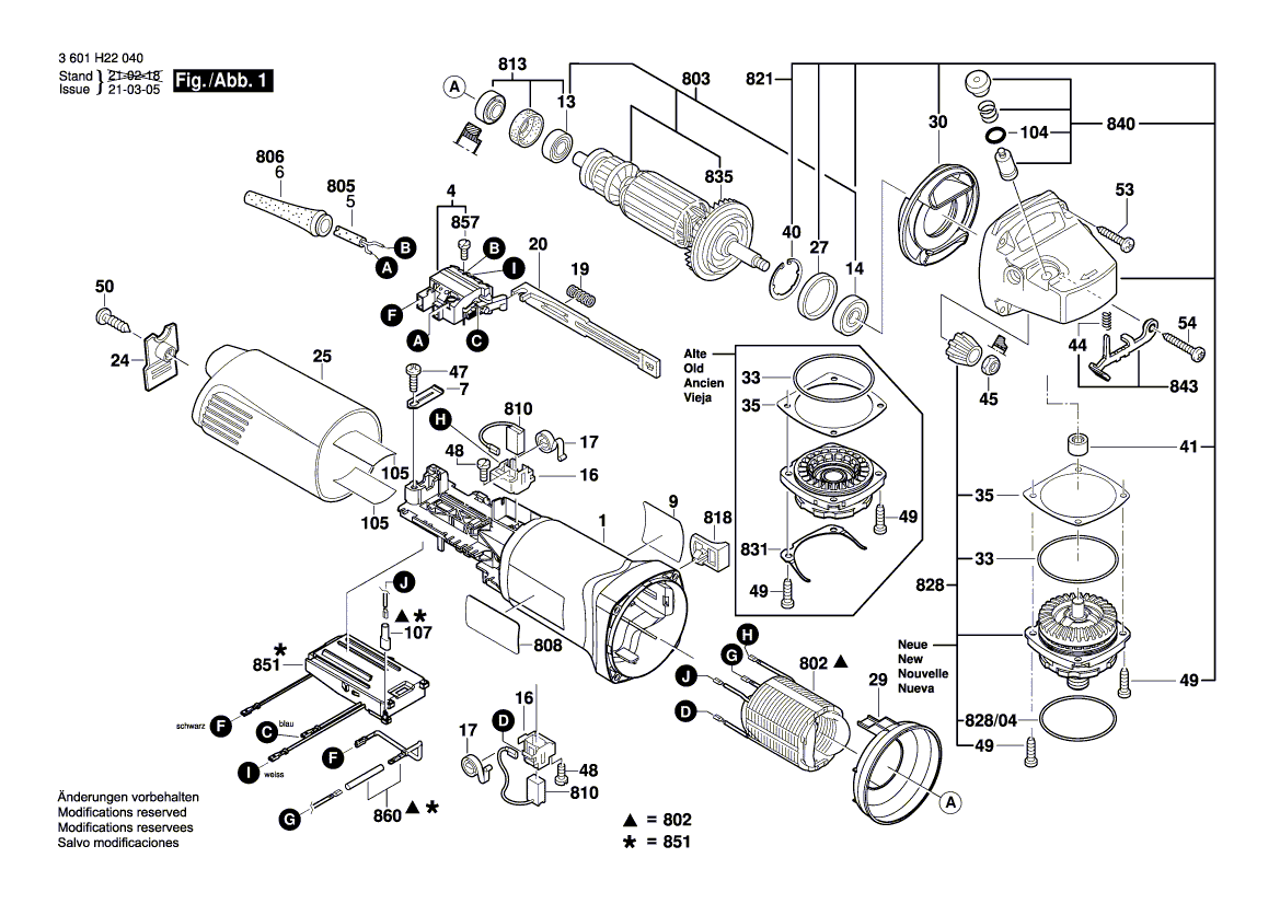 NOUVEAU véritable cordon d'alimentation Bosch 160446074V