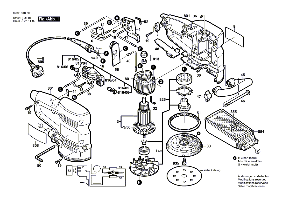 Neue echte Bosch 2609992619 Pinselplatte