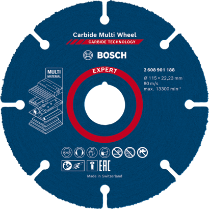 New Genuine Bosch 2608901188 EXPERT Carbide Multi Wheel Cutting Discs For small