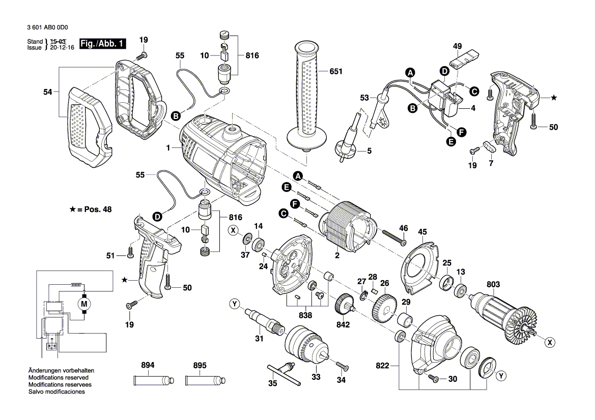 Neues echtes Bosch 1619pa8357 Stromversorgungskabel