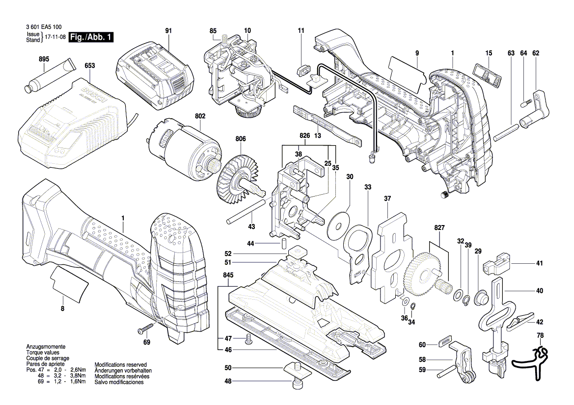 Ny ekte Bosch 1607233597 Elektronikkmodul