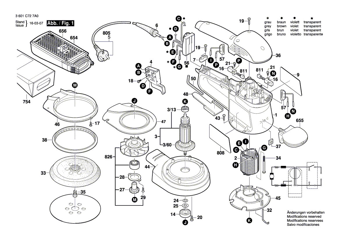 Nouveau véritable bosch 2604011028 Armature