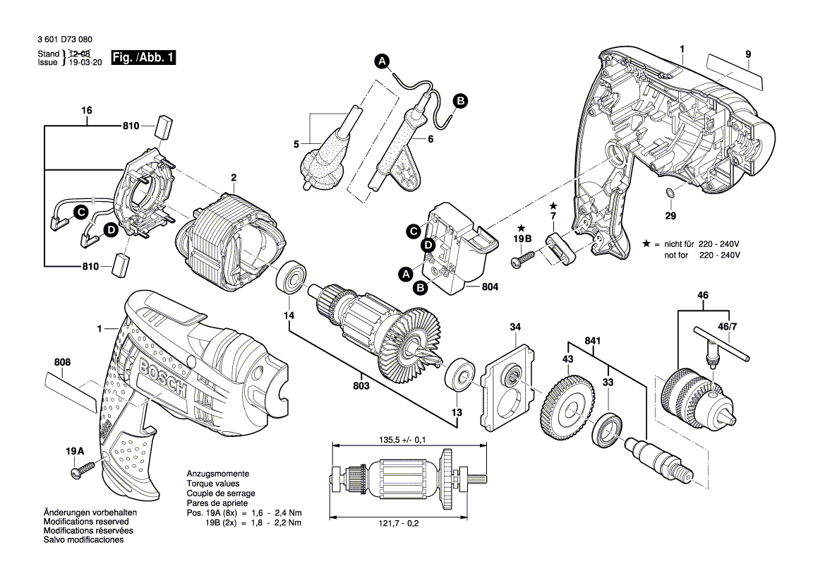 Neues echtes Bosch 2609120296 Feld