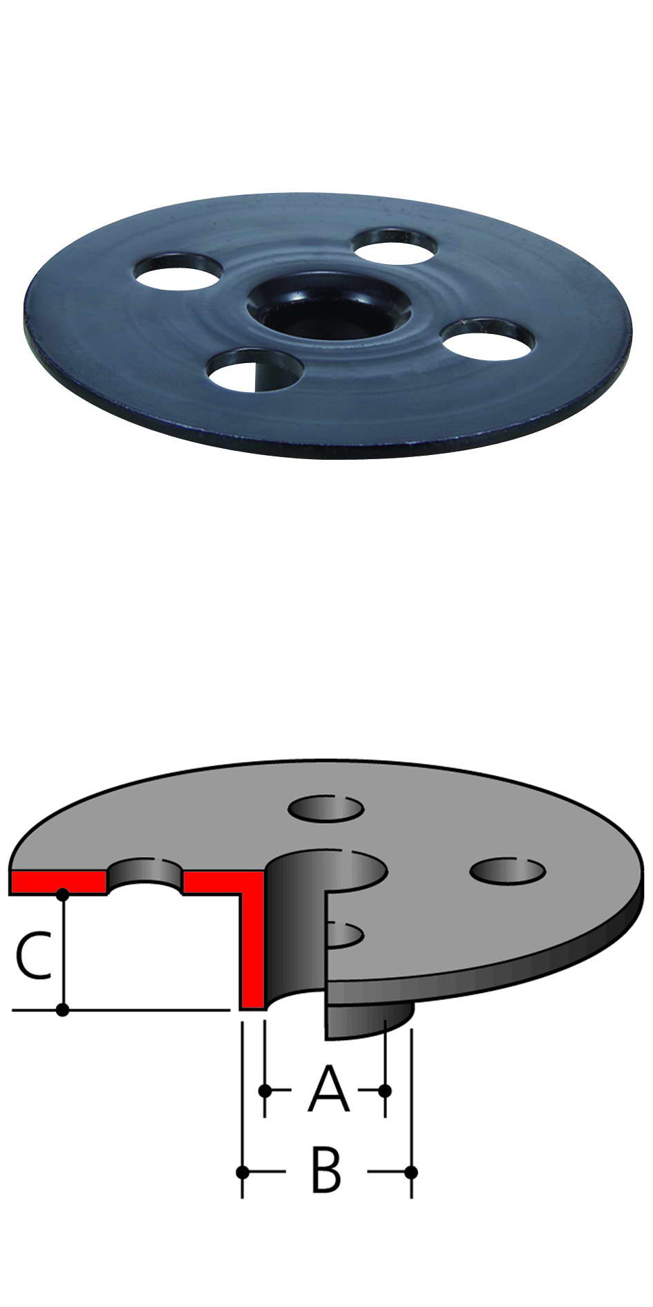 Новая подлинная Makita 165366-6 Guide Templet 17 мм для 3612C 3620 RP0900 RP2300