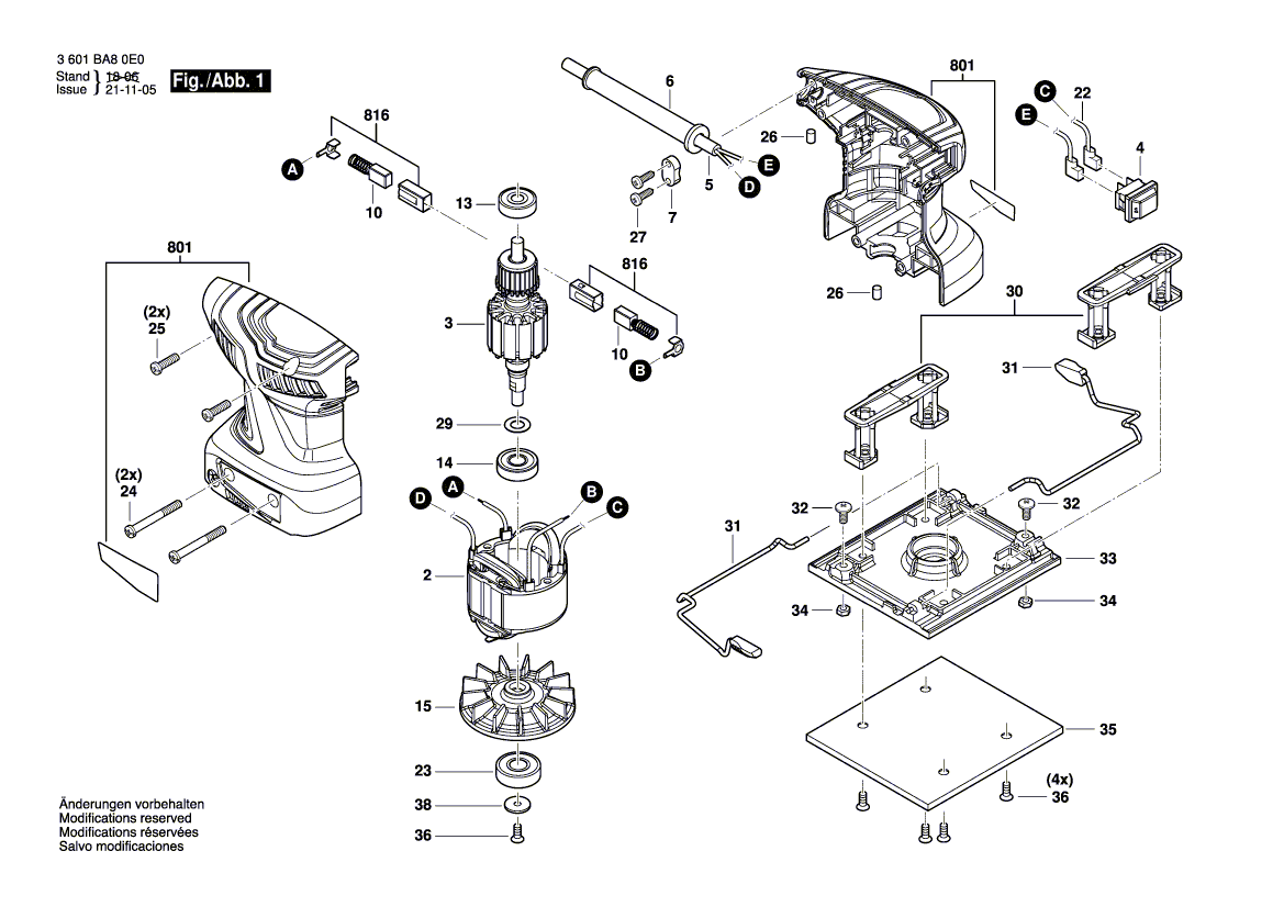 Neue echte Bosch 1604010b9n Anker