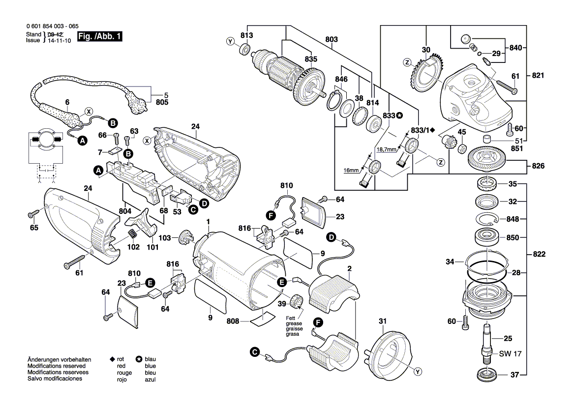 Nieuwe echte Bosch 1601118C87 -naamplaatje van de fabrikant