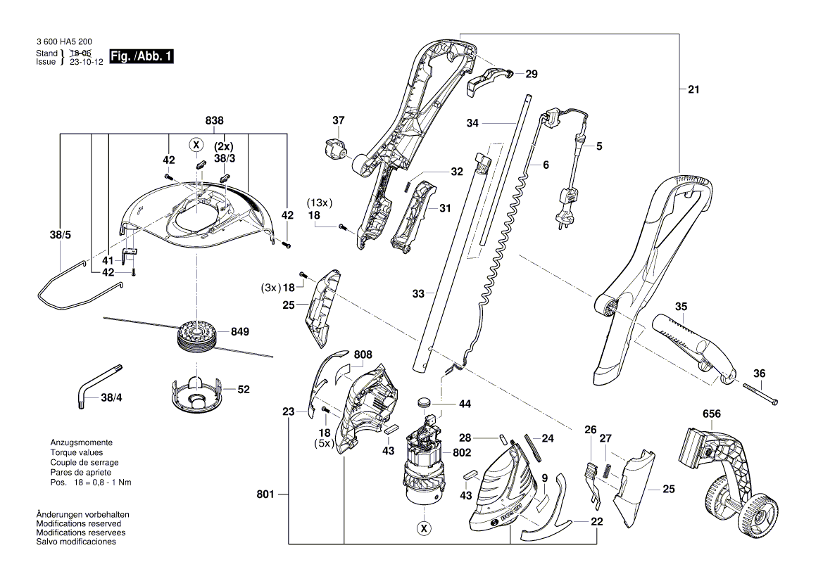 Новый подлинный Bosch 2609005935 Верхний корпус