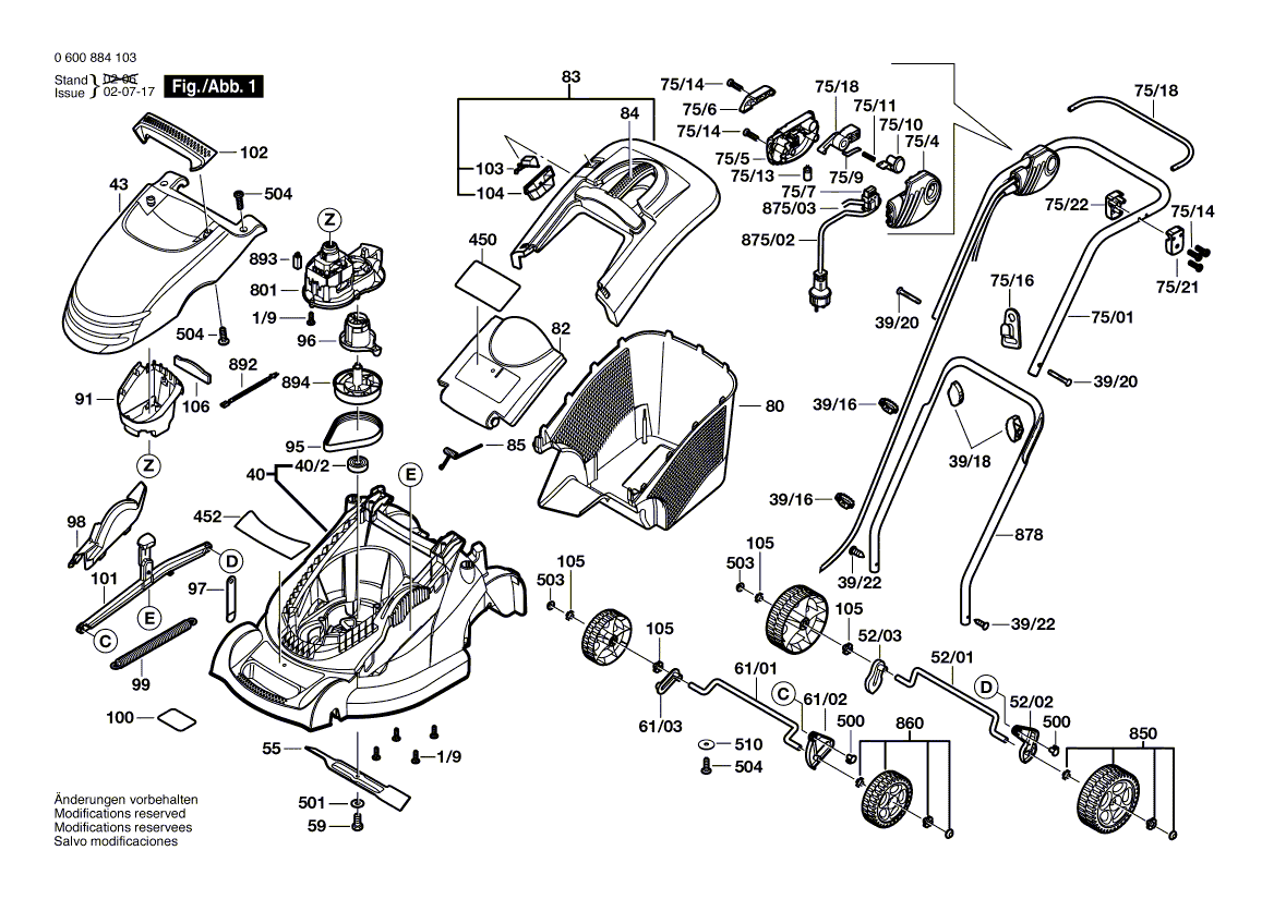 Neues echtes Bosch F016102948 Rad