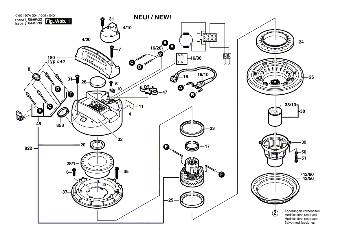 Новый подлинный Bosch 1601118e06