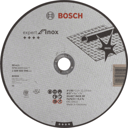 Новый подлинный Bosch 2608600096 Expert для диска для резания INOX для большого угла