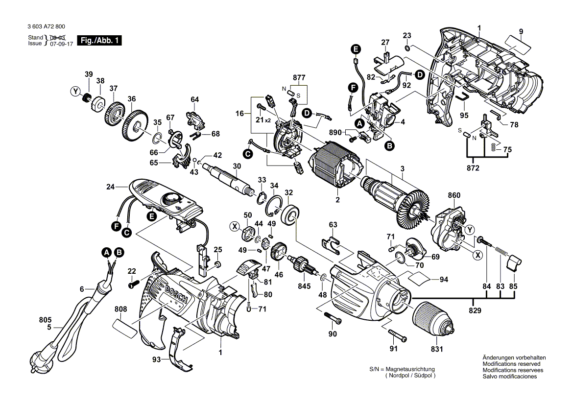 Neue echte Bosch 2601115038 -Typenschild