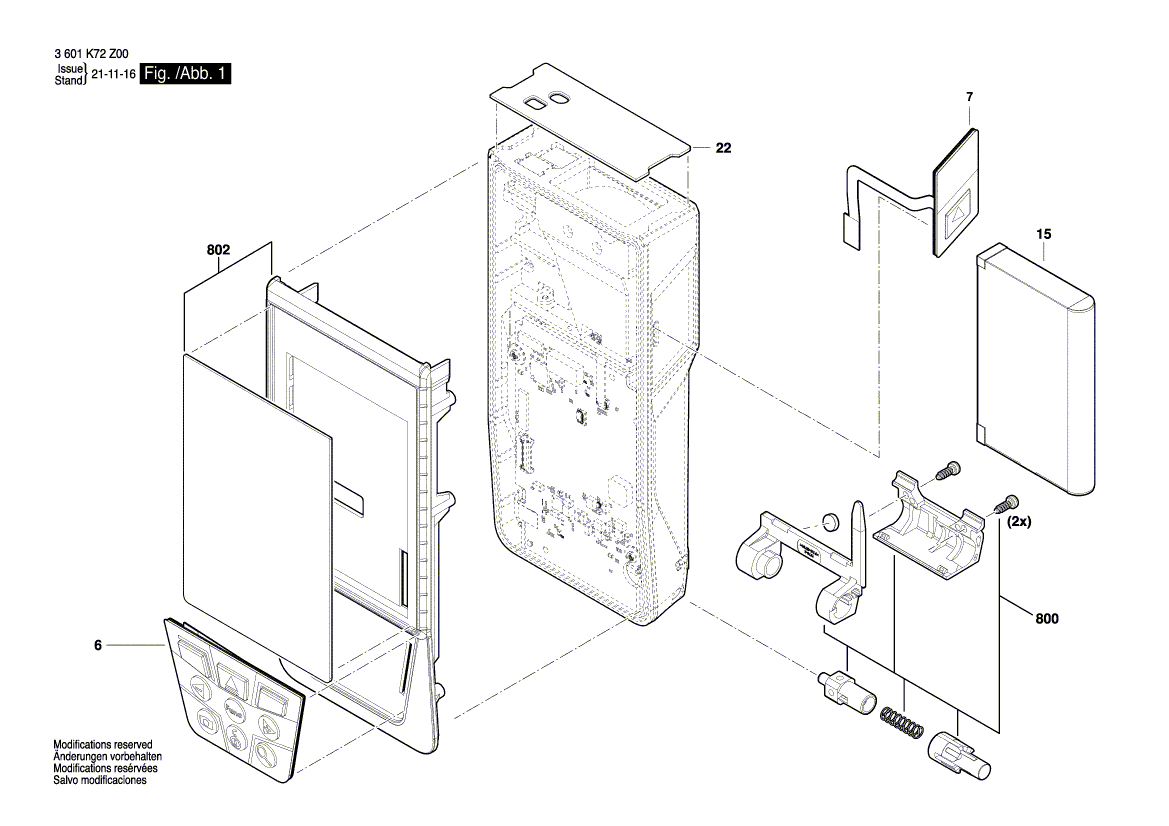 Новая подлинная клавиатура Bosch 1600A00FC4