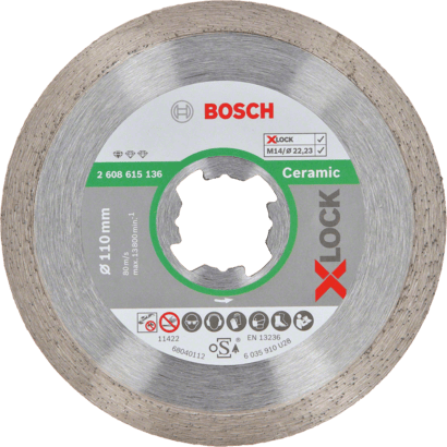 Neue echte Bosch 2608615136 X-Lock-Standard für Keramik-Diamant-Schneidscheibe