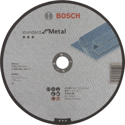 Новый подлинный Bosch 2608603168 Стандарт для резки металлического диска для большого угла