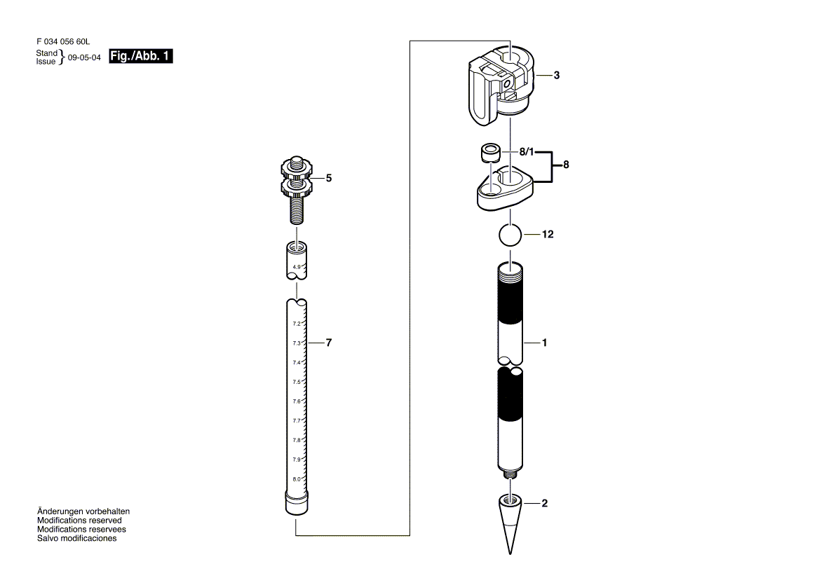 Neue echte Bosch 2610A10529 Stand Foot