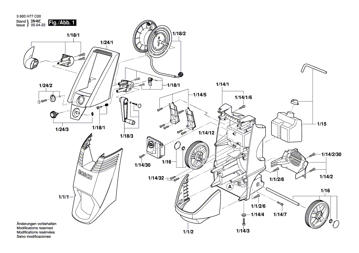 Ny ekte Bosch F016F03584 Kontrollhode