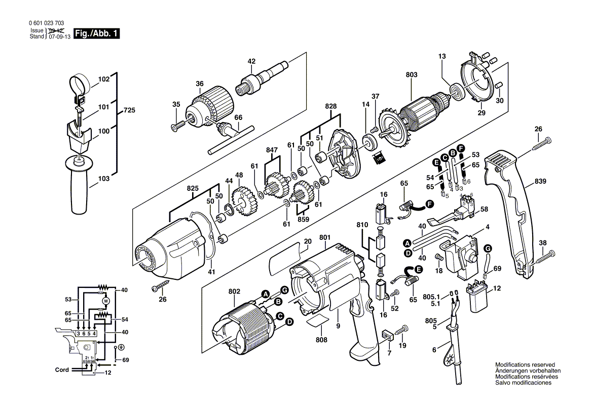 Nieuwe echte Bosch 3605190525 Gear Housing