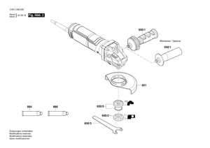 New Genuine Bosch 1619P06199 Power supply cord