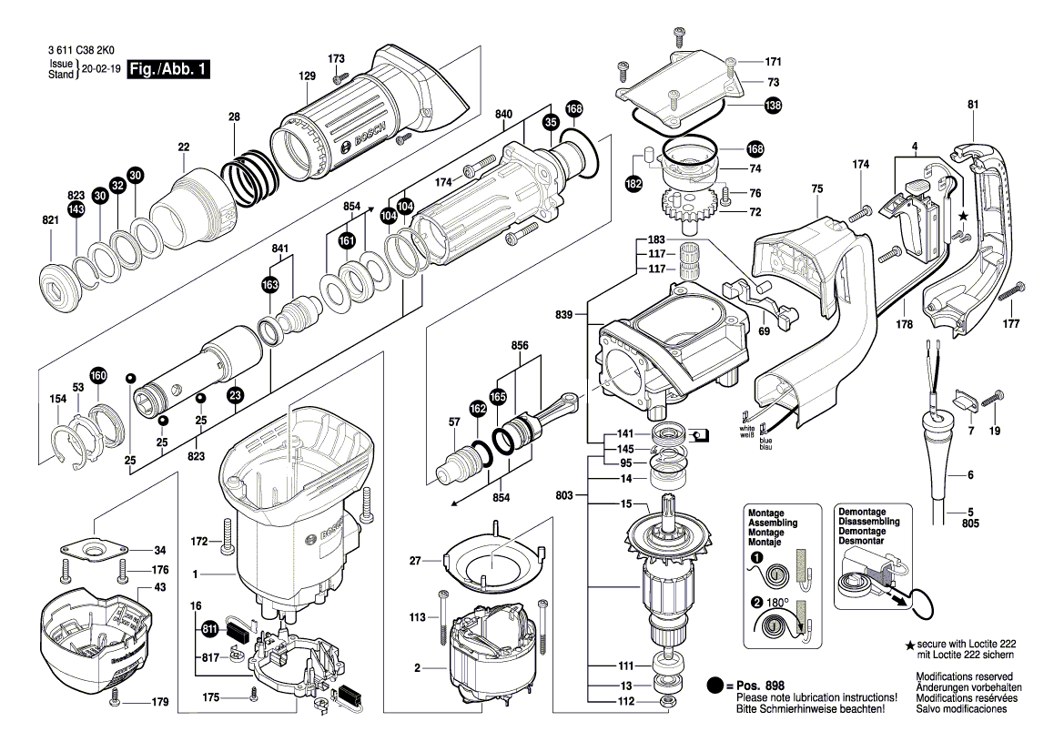 Neues Original Bosch 1610905041 Rillenkugellager 