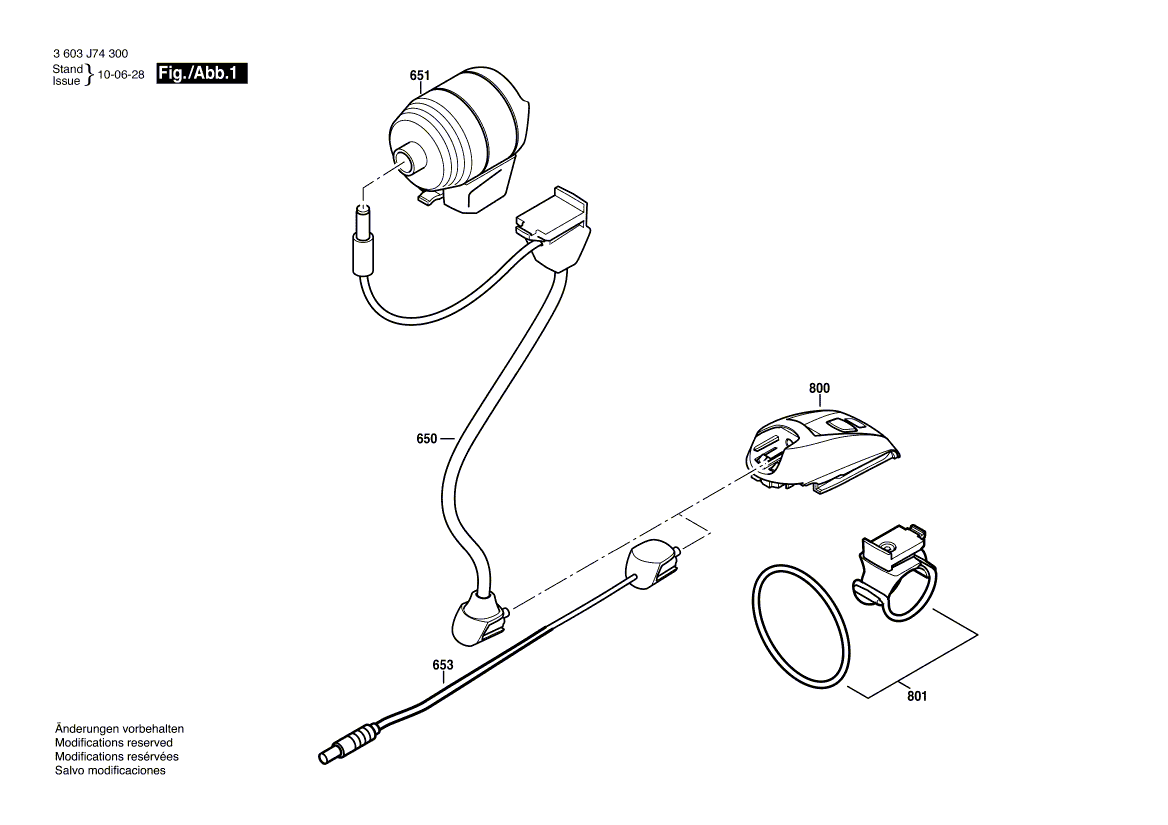 Neues echtes Bosch 1600A000JD -Kabel