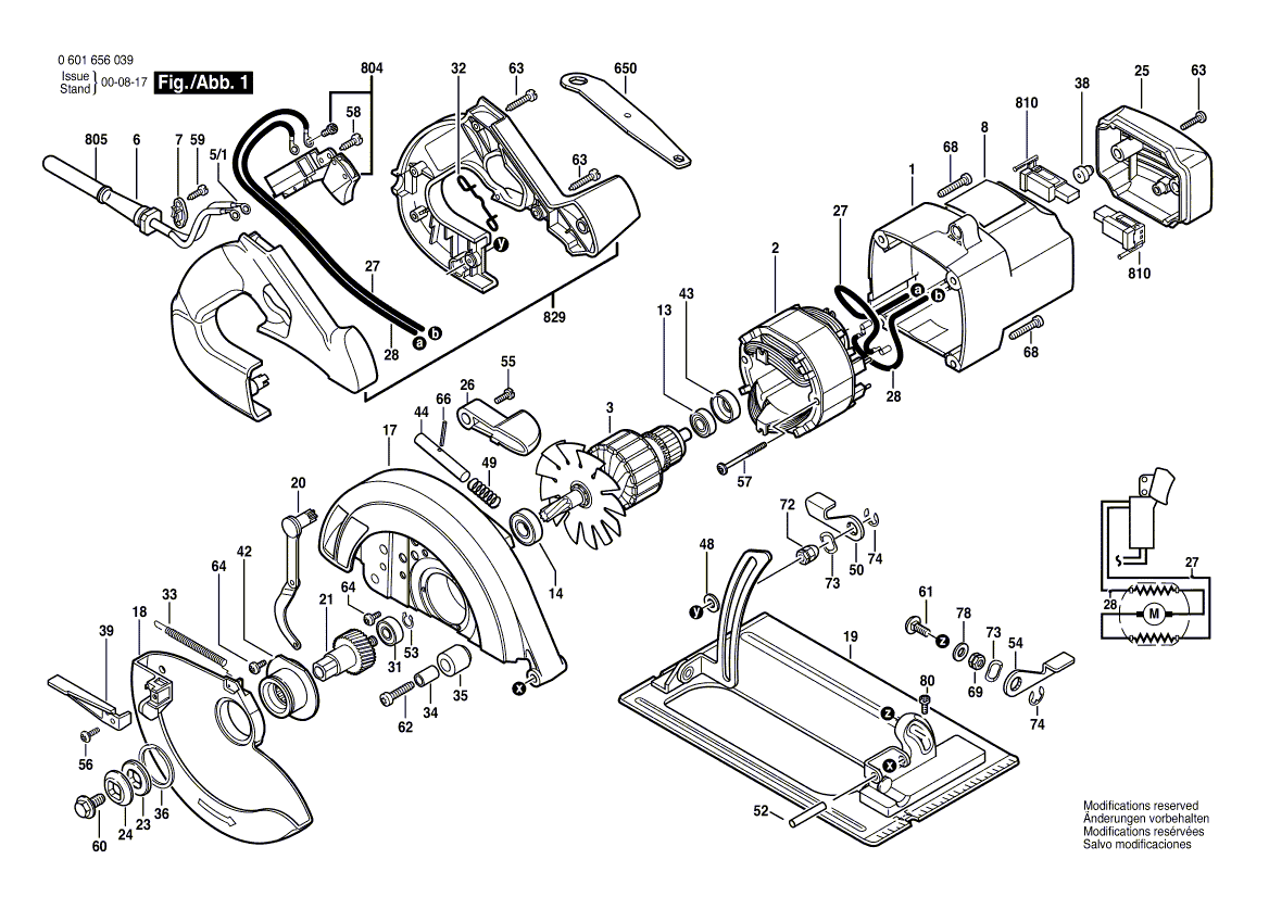 Neue echte Bosch 2610350729 Drehblattwache