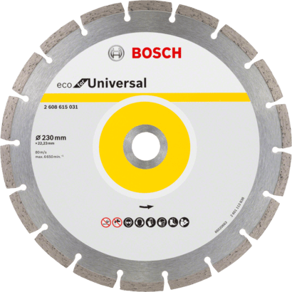 New Genuine Bosch 2608615031 Eco for Universal Segmented Diamond Cutting Disc