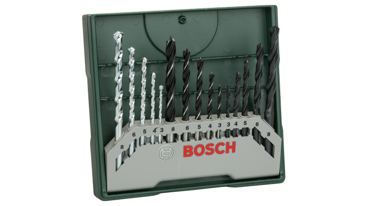 Neues originales Bosch 2607019675 Mini-X-Line Mischset 15 Teile Mehrzweck 