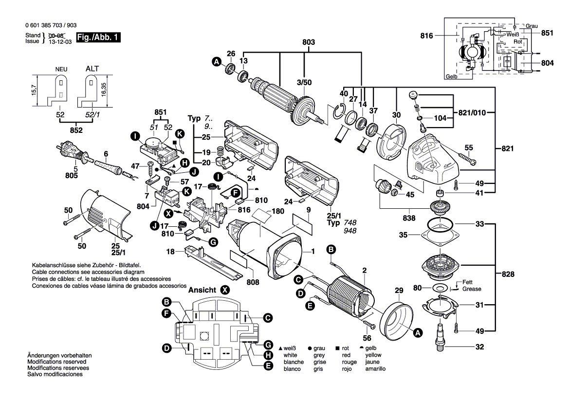 Nouveau véritable couverture de logement Bosch 1605500174