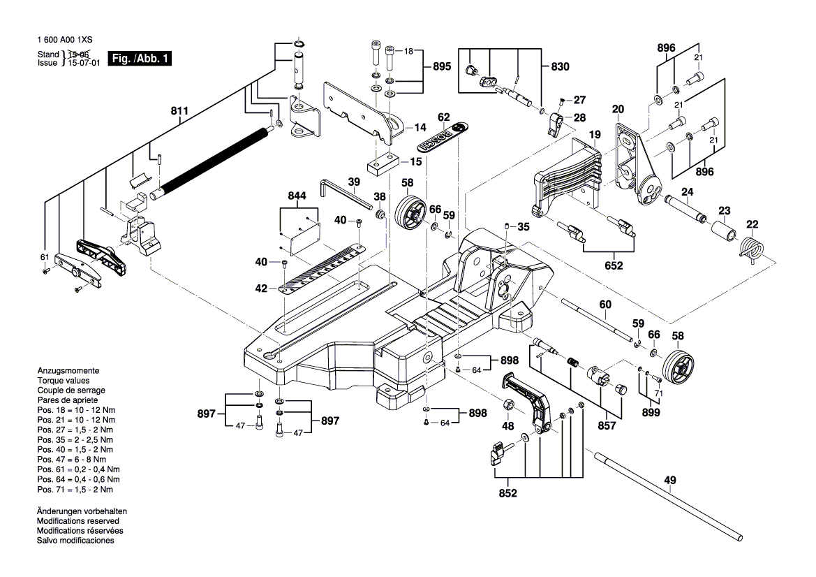 Neue echte Bosch 1619pa8958 Pfanne Kopfschraube