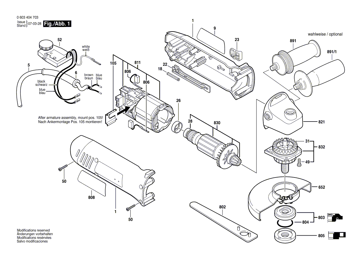 Nieuwe echte Bosch 1605510307 Beschermende dekking