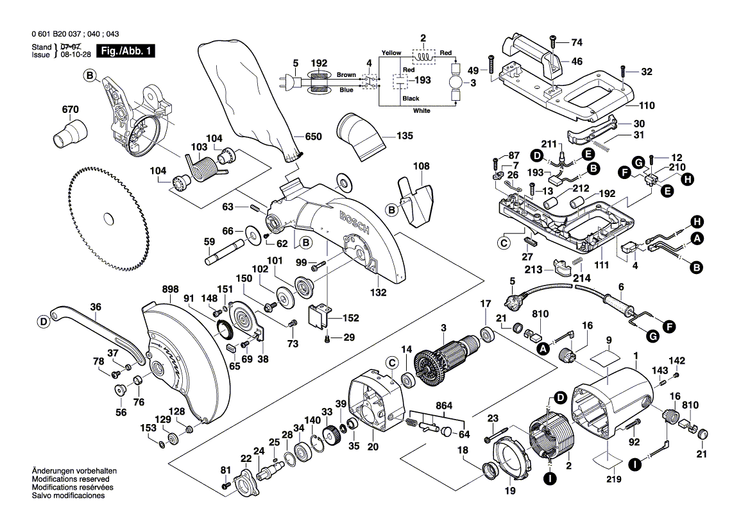 New Genuine Bosch 1619P05836 Cover