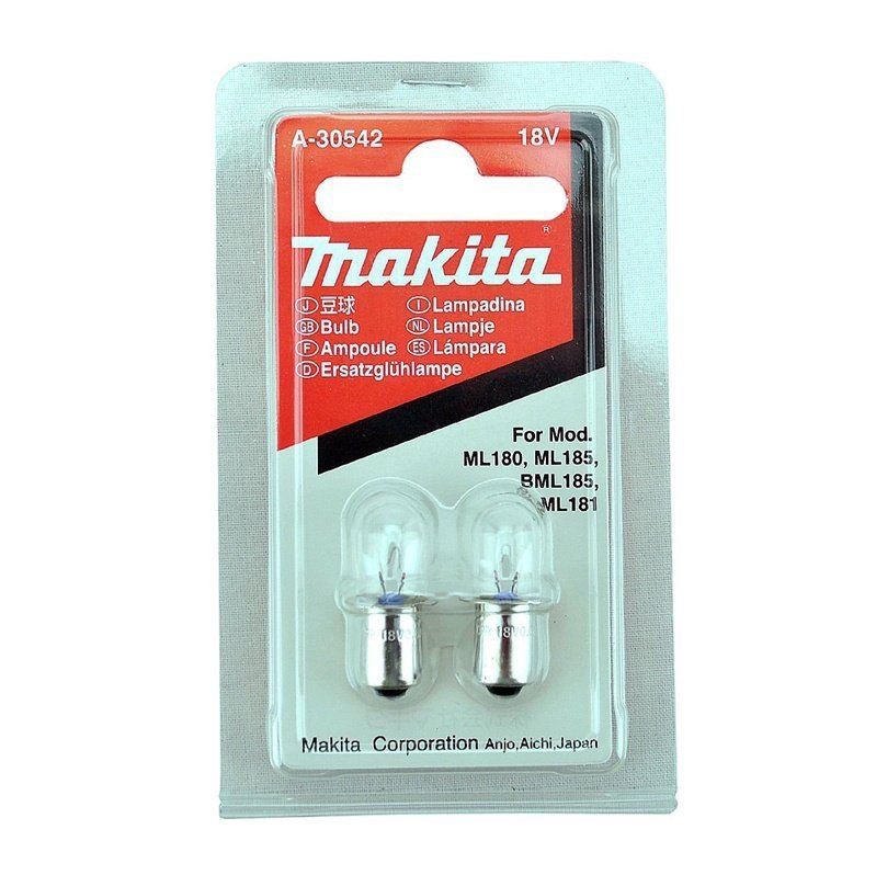 NY MAKITA A-30542 18V Torch-pærer 4 PC-er for ML180 ML185 BML185 BML181