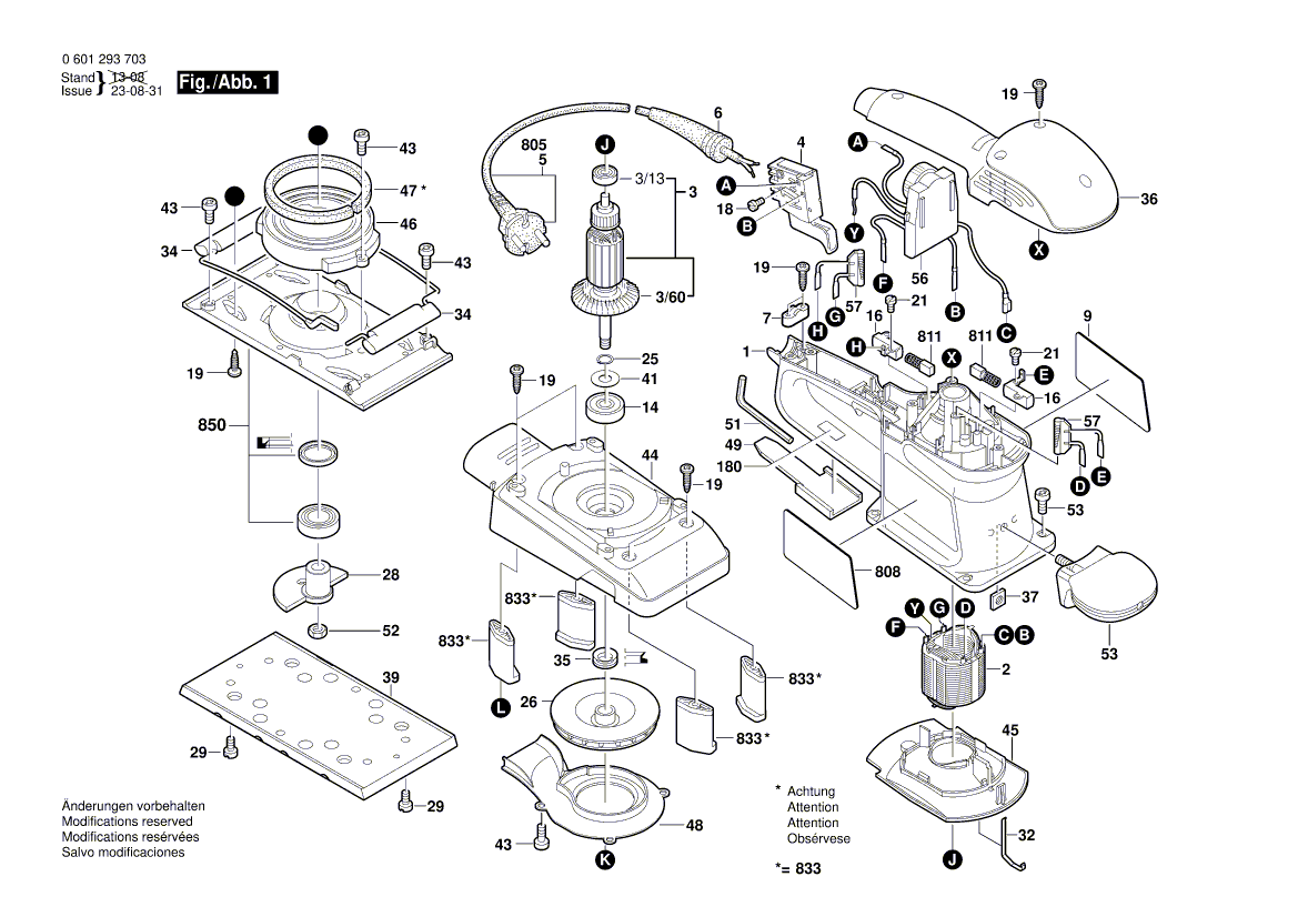 Neuer originaler Bosch 2608045023 Spannhebel 