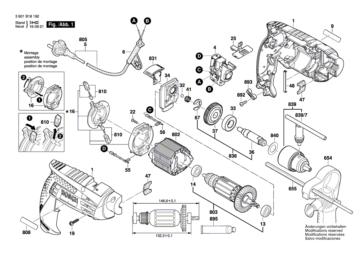 Nouveau véritable Bosch 160111A44S Plaque signalétique