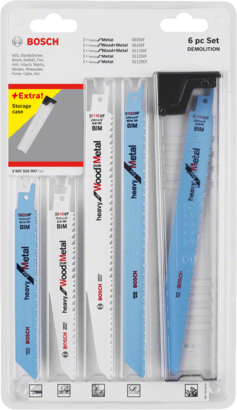 Nieuwe echte Bosch 2607010907 Demolitie Reclings Saw Blade Pack, 6-Pieces