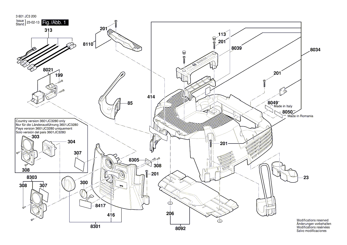 Neue Original Bosch 1607000D8X Unterstützung 