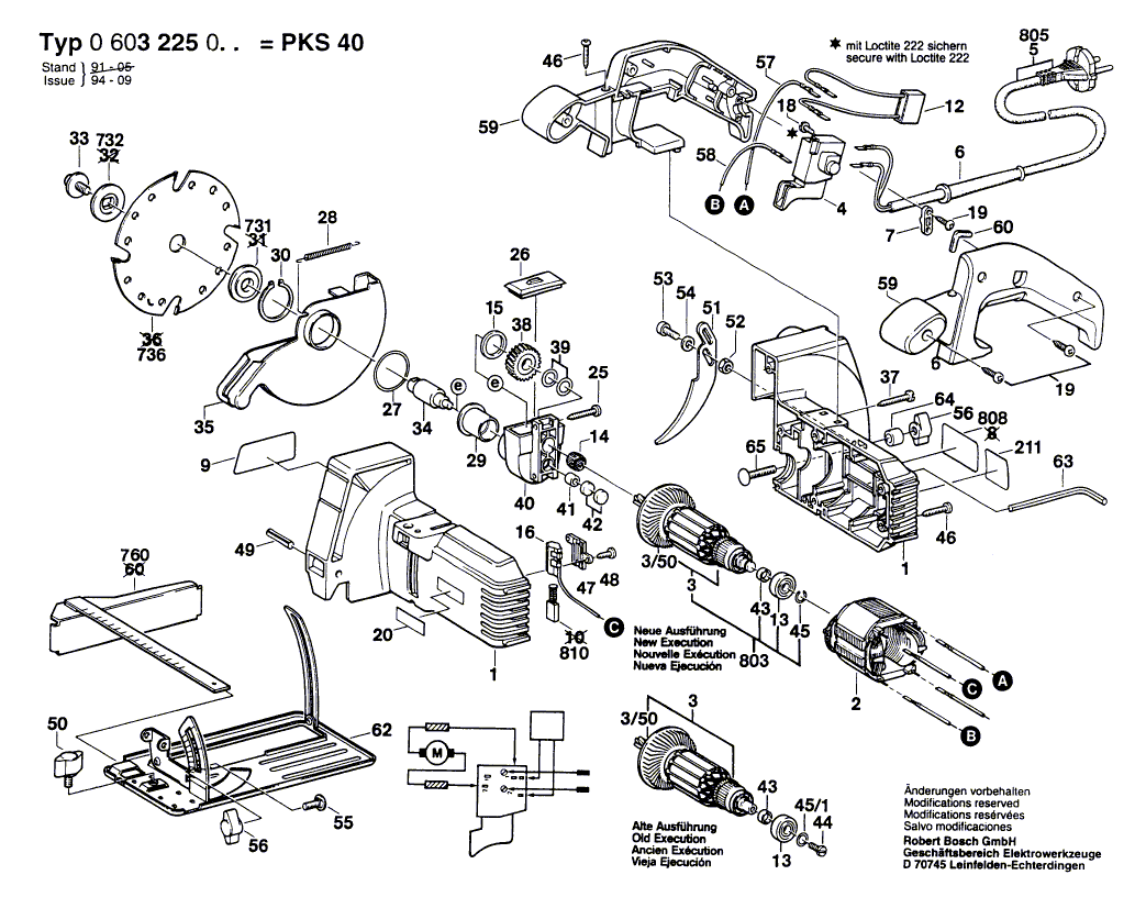 NOUVEAU véritable Bosch 1604460431 Cordon d'alimentation