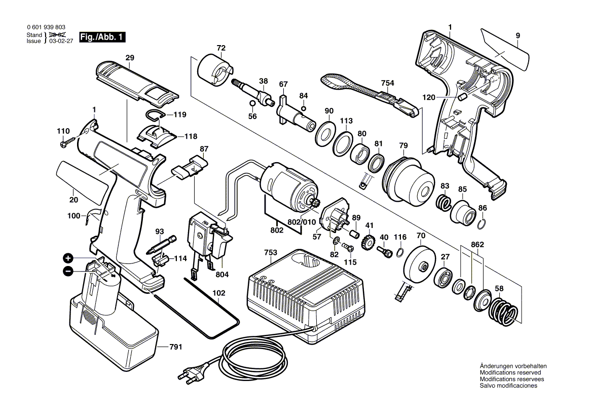 Ny ekte Bosch 2607022934 DC Motor