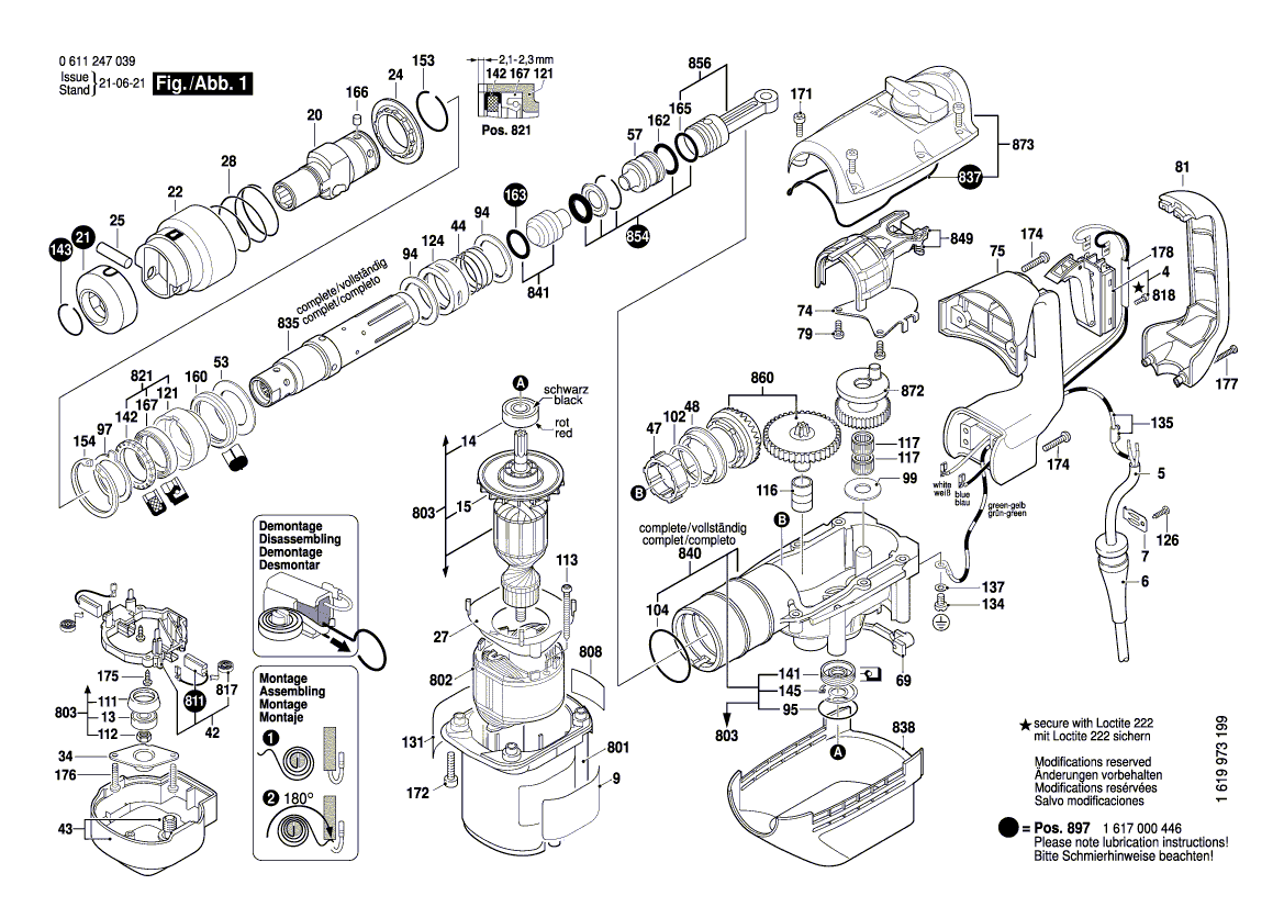 Neue echte Bosch 1611110C59 Hersteller -Typenschild