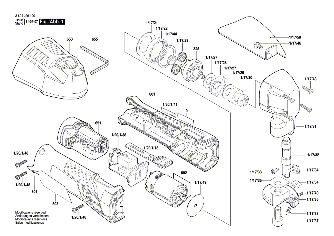 Новый подлинный Bosch 1607000751 DC Motor