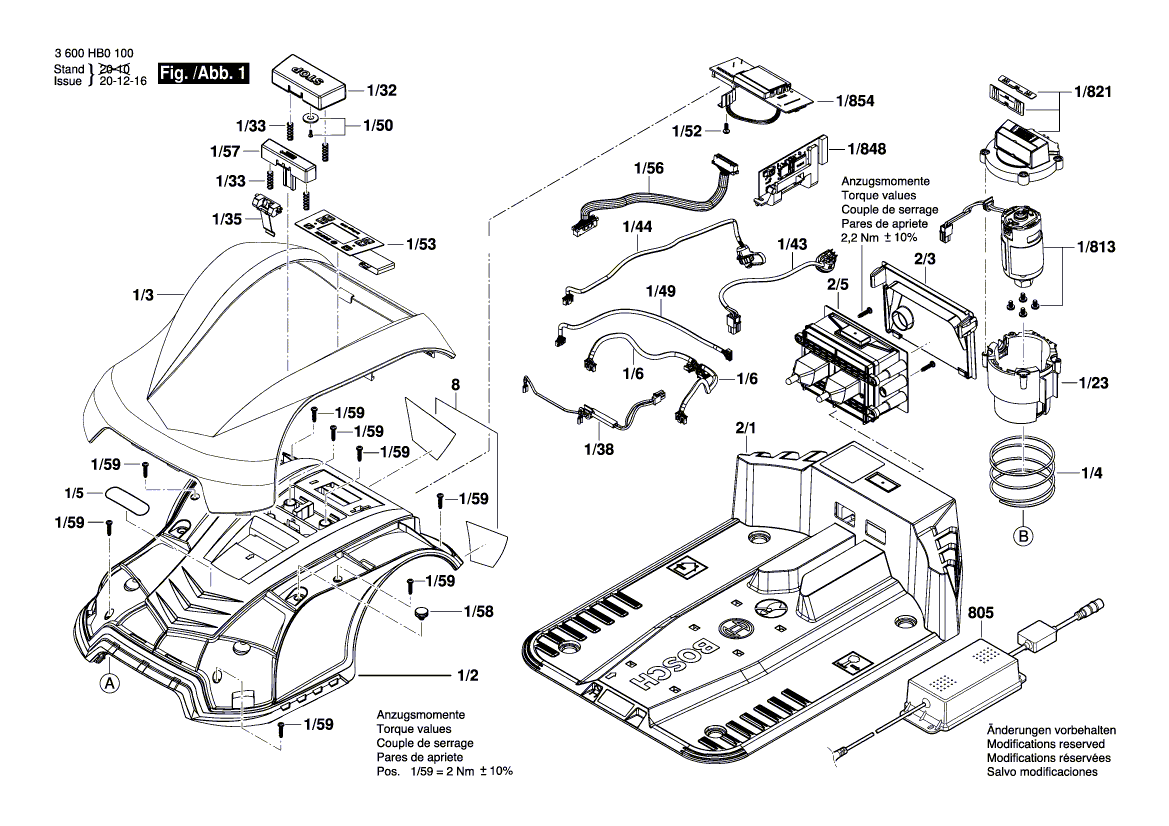 Neue echte Bosch F016104900 gedruckte Leiterplatte