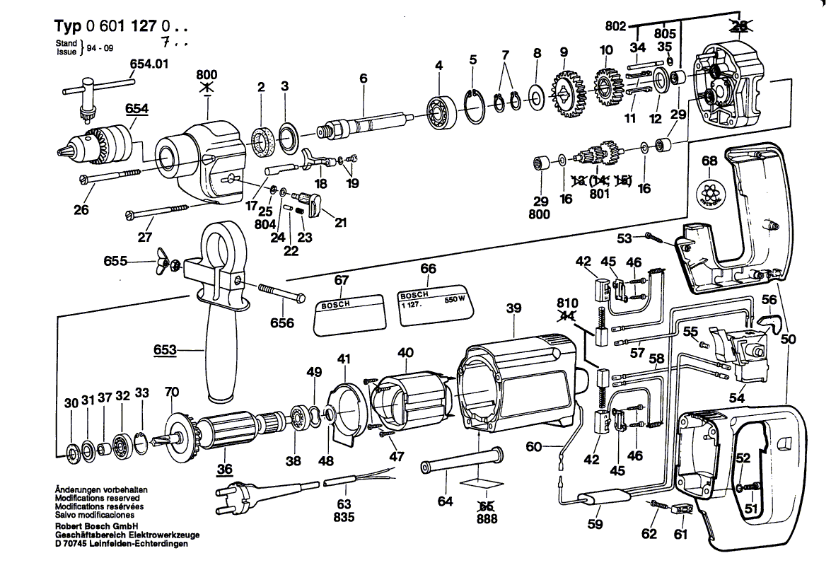 Ny ekte Bosch 2604337003 børsteholder