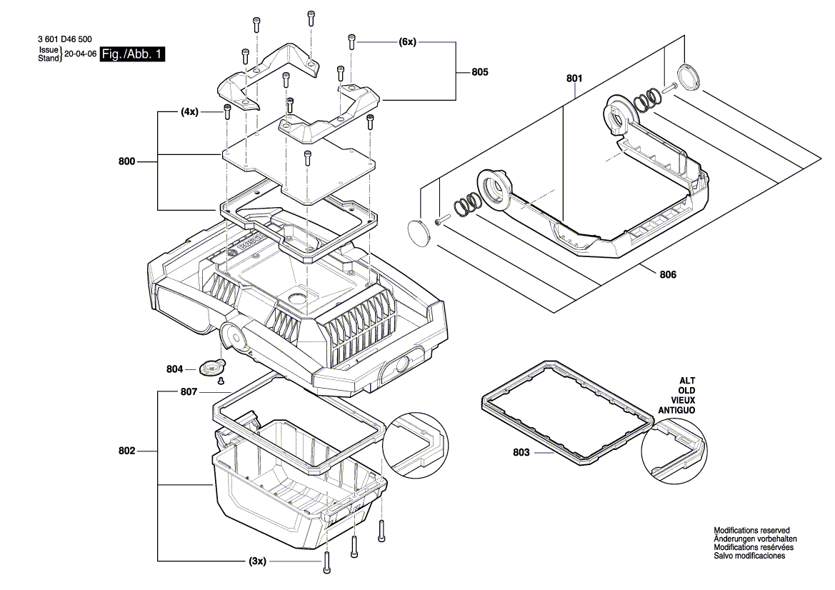 Nieuwe echte Bosch 16055002GW Battery Protective Cover