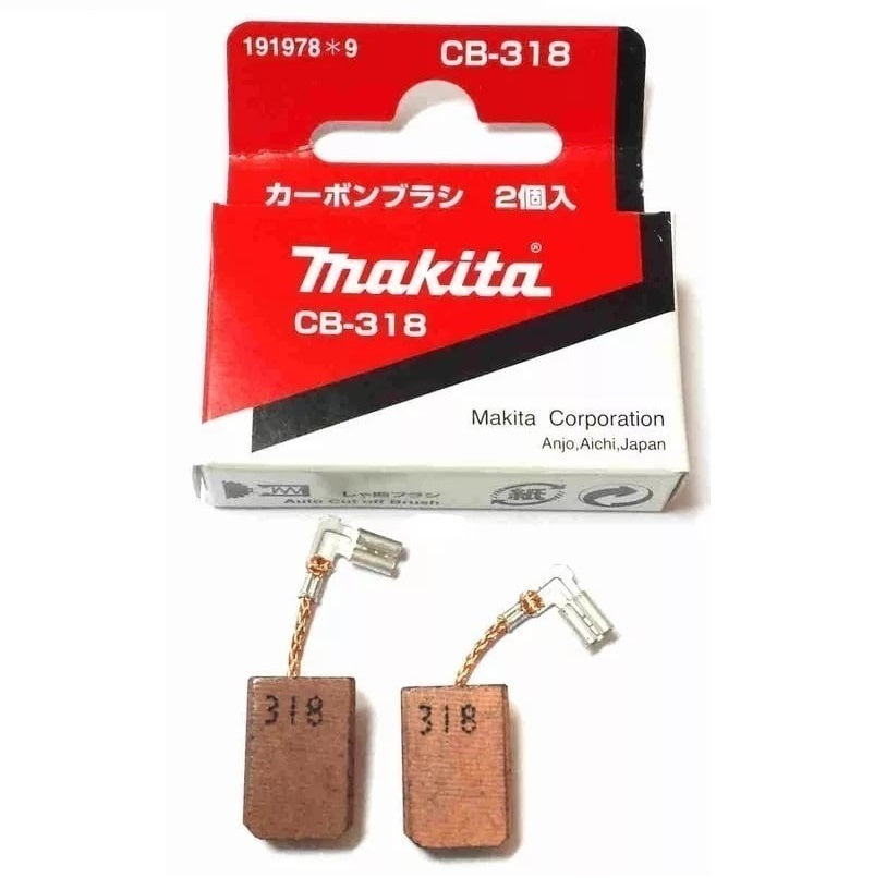 Новая подлинная Makita 191978-9 Углеродные щетки CB-318 для BO6040 GD0800C PW5000