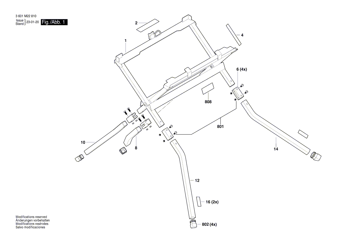 Neue echte Bosch 1609b08235 Schraubenset