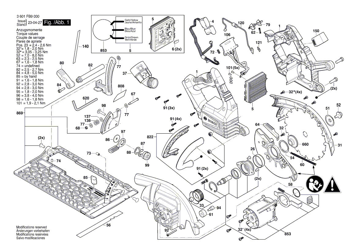 Nieuwe echte Bosch 1600A01VV2 -hendel