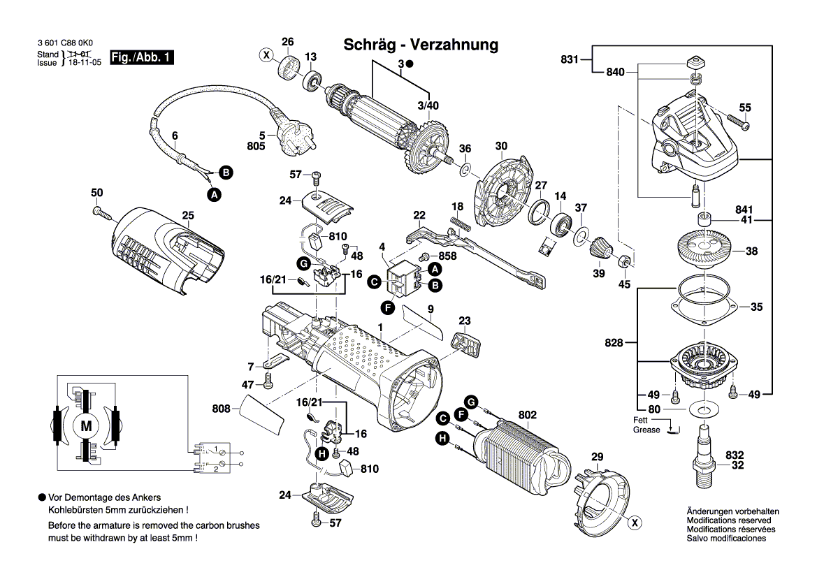 New Genuine Bosch 1619P09415 Motor Housing