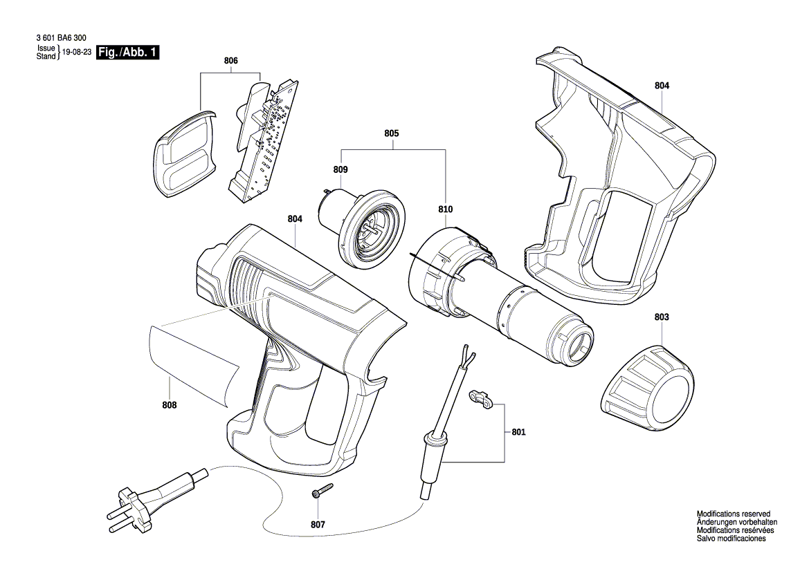 Ny ekte Bosch 1600A01N6C varmeelement