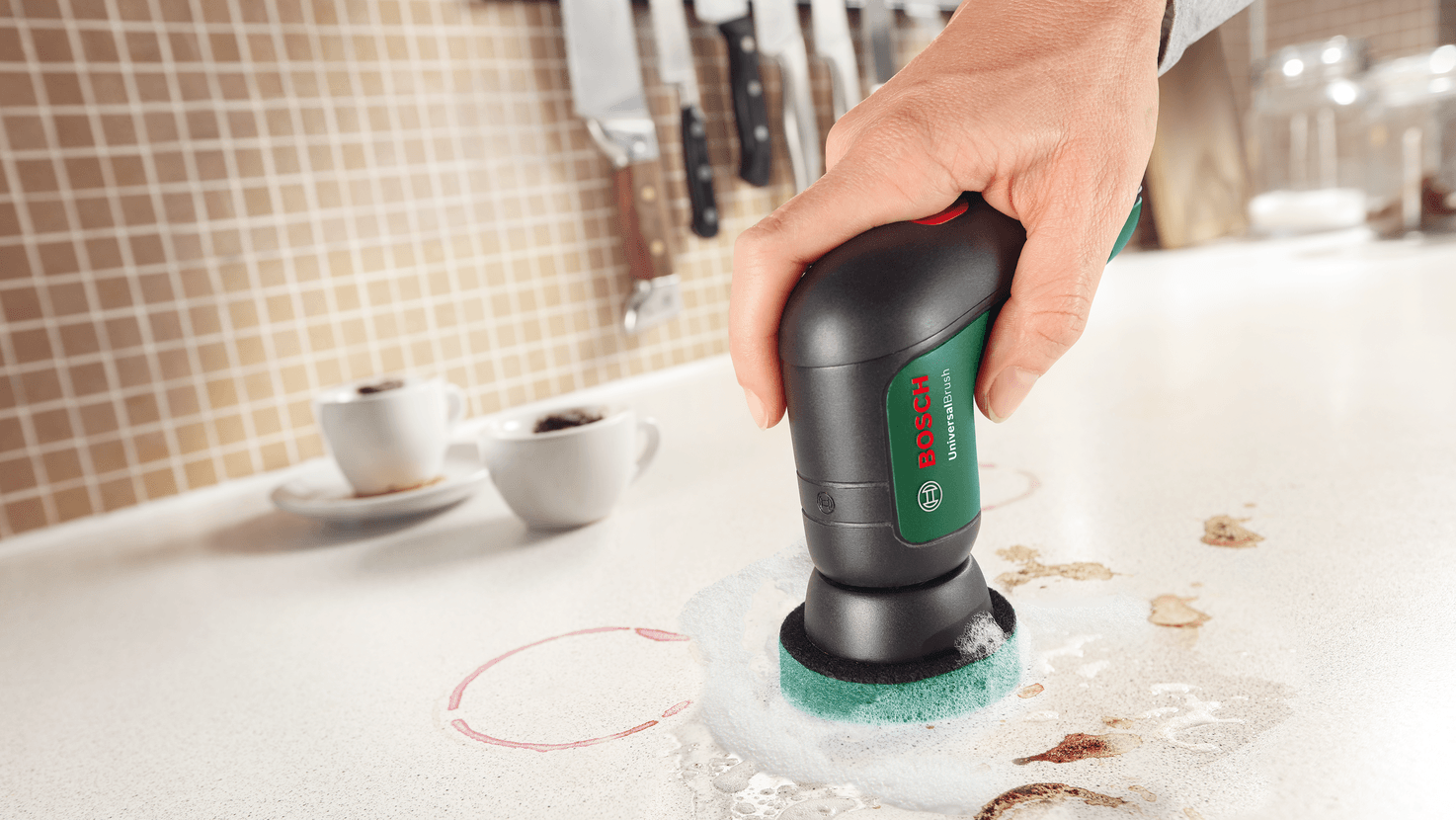 Nouveau véritable Bosch Bosch 1600A023L0 Brosse de nettoyage sans fil de tampon