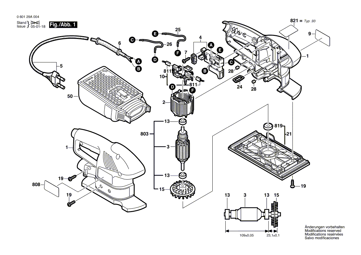 Новый подлинный Bosch 2609000414